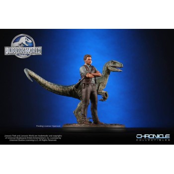 Jurassic World Owen and Blue 1/9 scale Statue